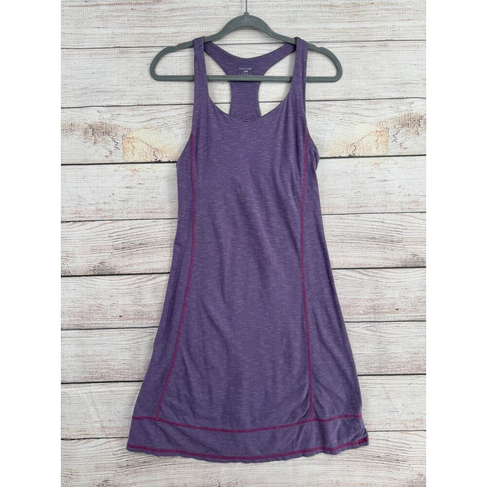 Horny Toad Organic Cotton Lyocell Racerback Performance Dress Womens XS Purple